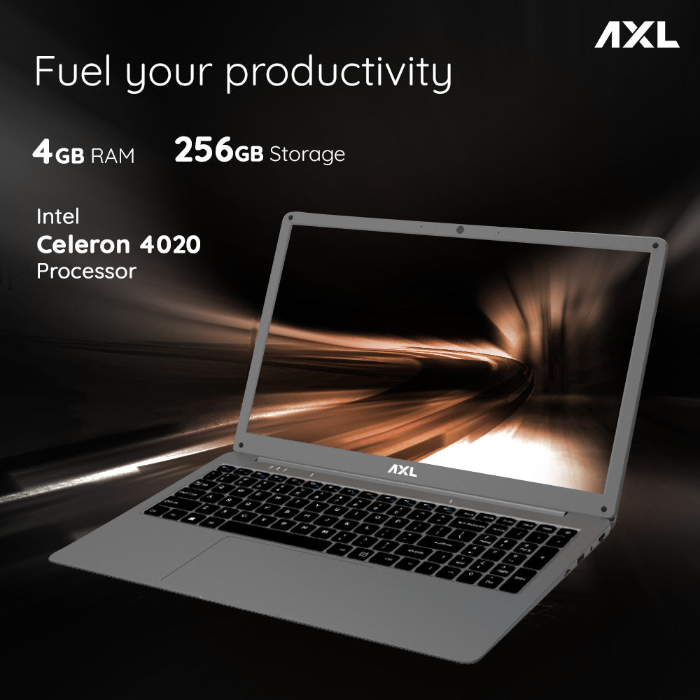 AXL Laptop (Vayu Book) Intel® Celeron Newly Launched Thin & Light | 15.6 Inch (39.624 cm) HD Display (4GB/256GB SSD | 1920*1080 FHD IPS | HD Gemini Lake N4020 | Windows 11 Home | UHD Graphics 600 | Space Grey
