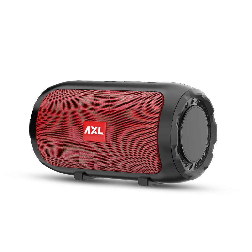 AXL ABT-JP101 5W Bluetooth Speaker with Powerful Bass, Bluetooth V5.0, TF/SD Card Slot, Aux Input, USB Support and Call Function (Grey/Black/Red/Blue)