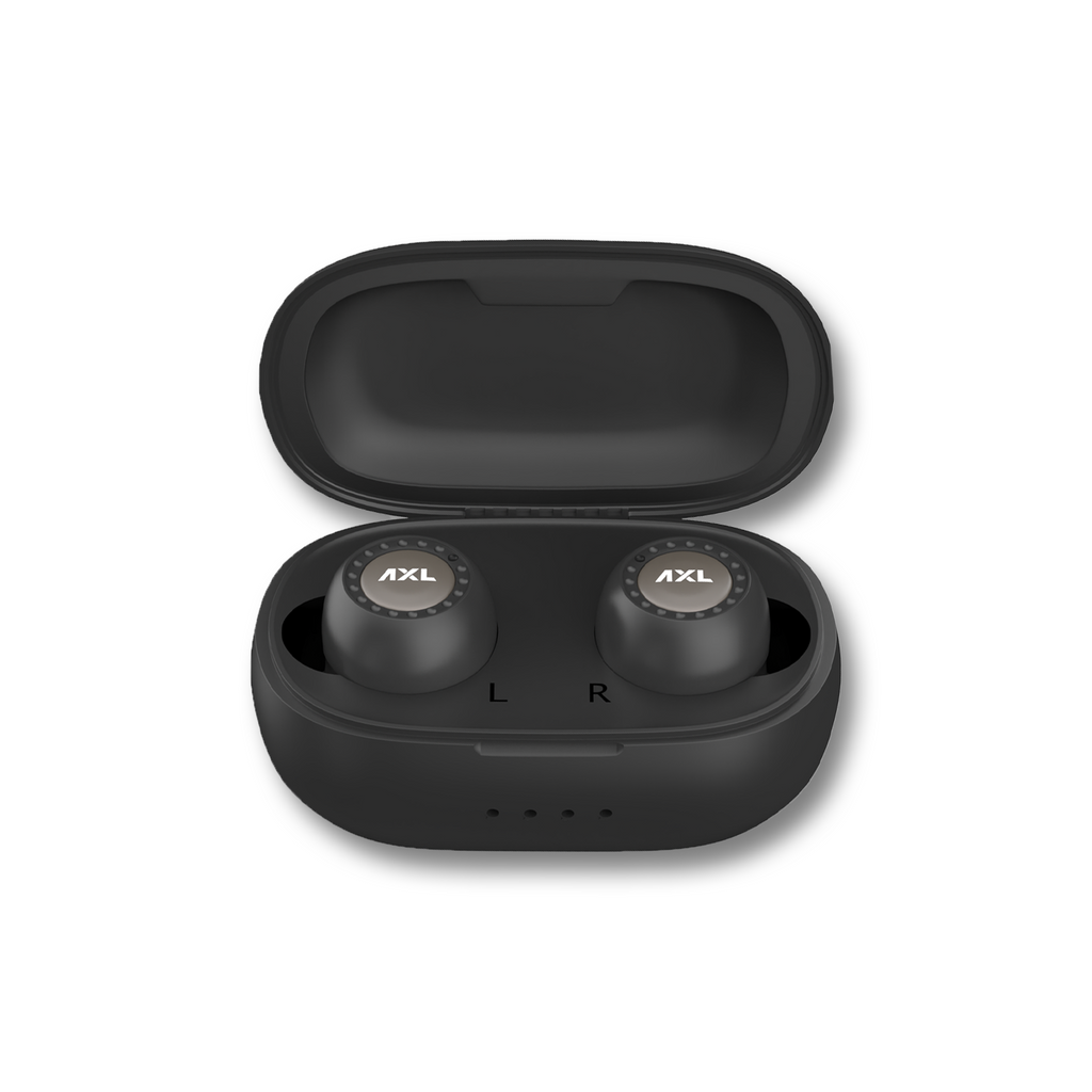 AXL A12J Bluetooth Truly Wireless in-Ear Earbuds with Mic (Black)