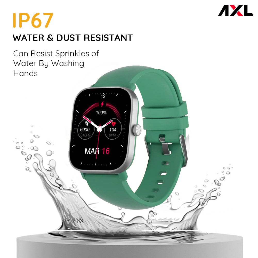 AXL Tempo Smart Watch 1.69" HD Display, Full Touch 100+ Sports Mode, Water Proof IP67