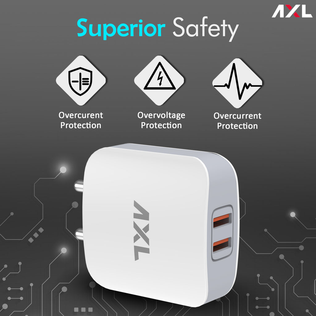 AWC24M 2.4A  Dual Output Wall Charger