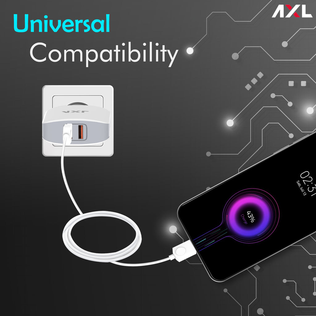 AWC24M 2.4A  Dual Output Wall Charger
